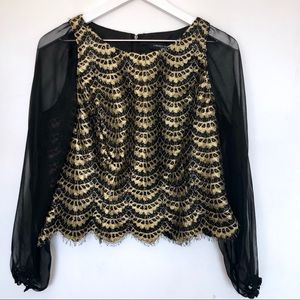 Carmen Marc Valvo Collection sequined top 14